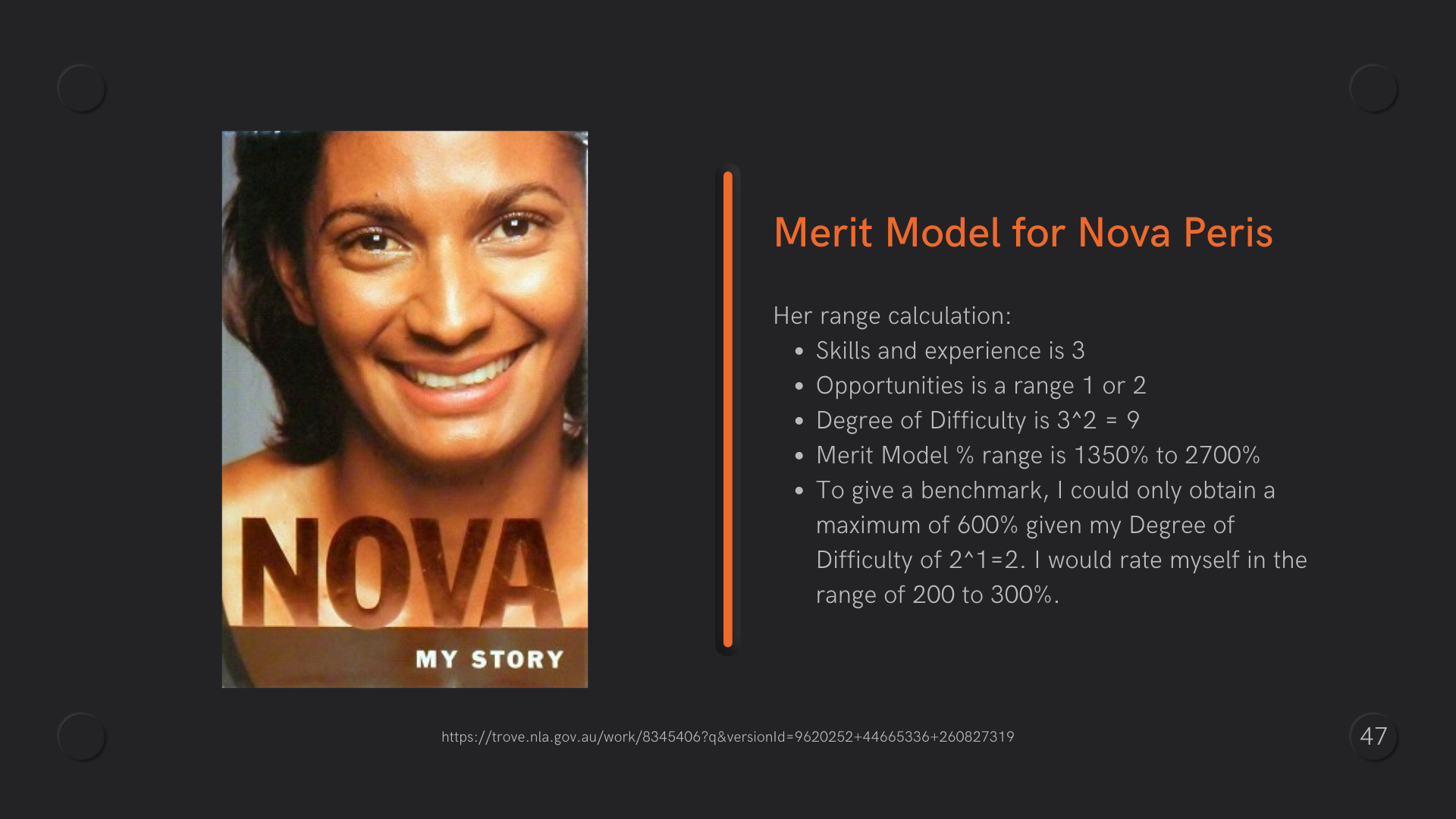  an orange vertical line and text